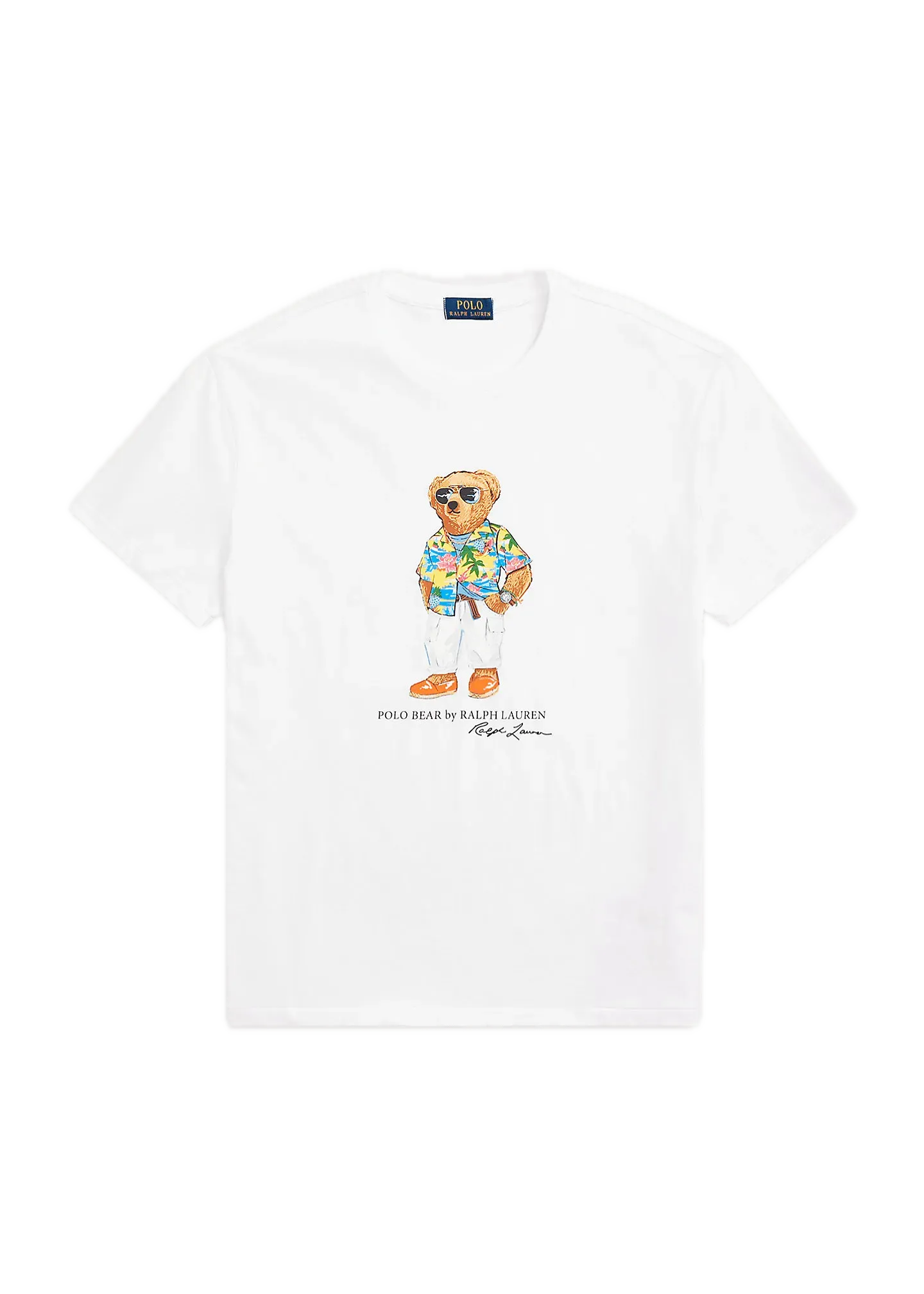 Camiseta Polo Ralph Lauren Polo Bear Classic Slim Fit White Beach Club