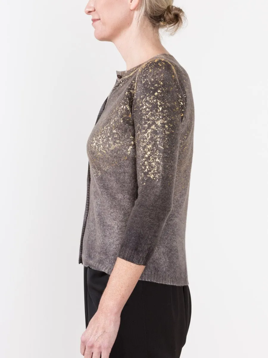 cardigan with lamination