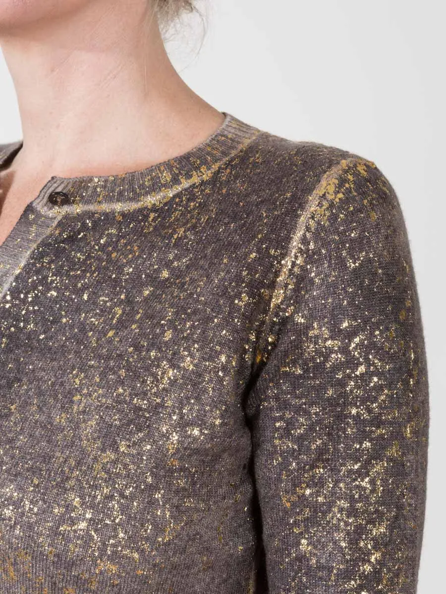 cardigan with lamination