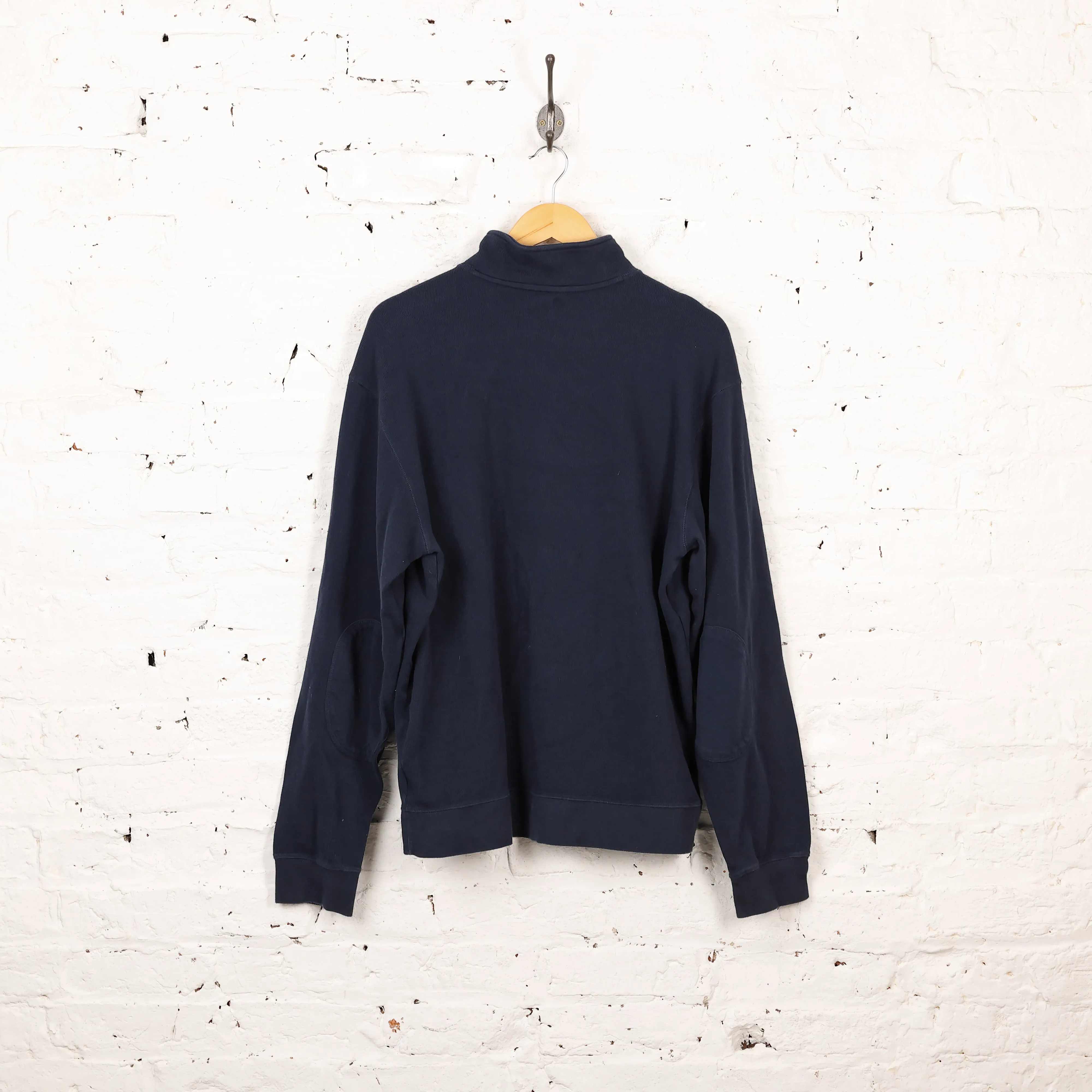 Carhartt 1/4 Zip Sweatshirt - Blue - L