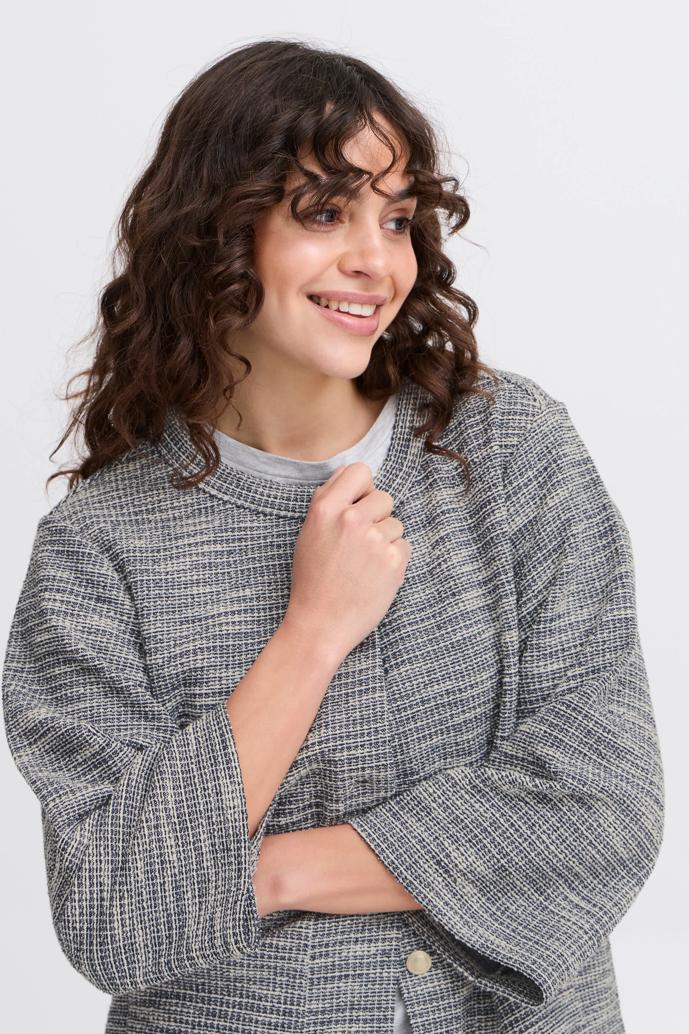Carilina Cardigan | Navy Blazer Mix
