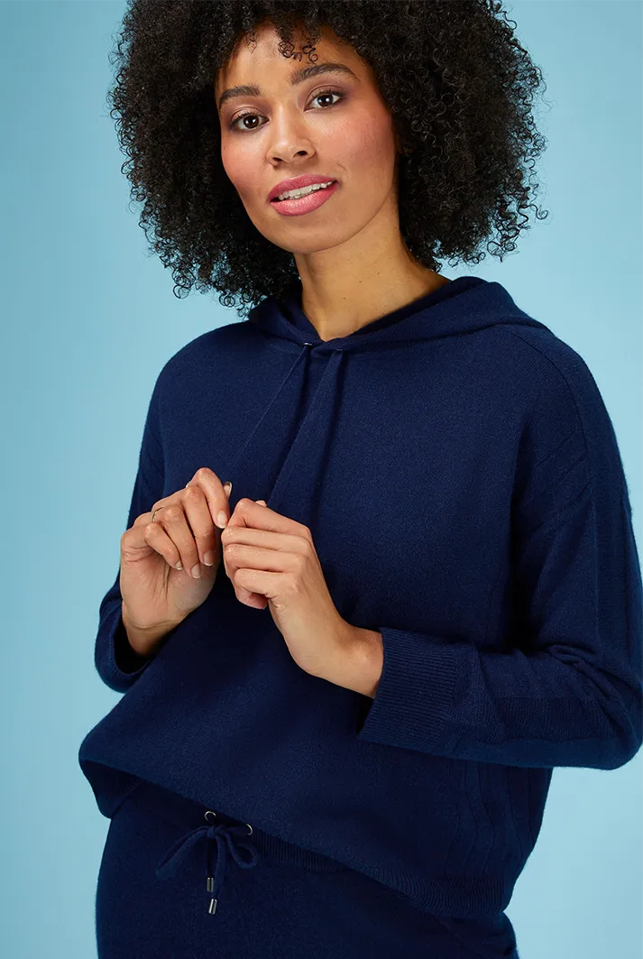 Cashmere Hoodie Midnight