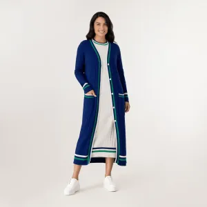 Cashmere Longline Cardigan - SEASONAL BLUE