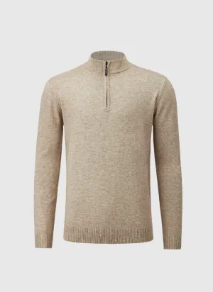 Cashmere Quarter-Zip Sweater