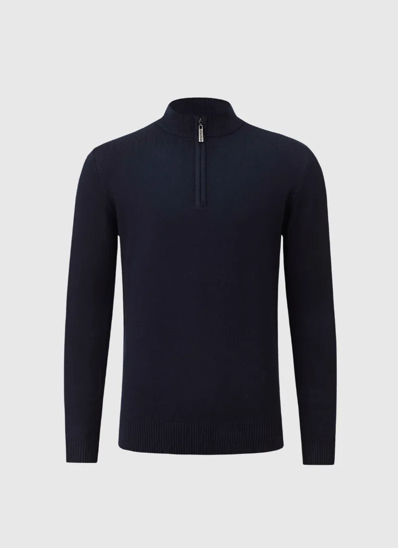 Cashmere Quarter-Zip Sweater