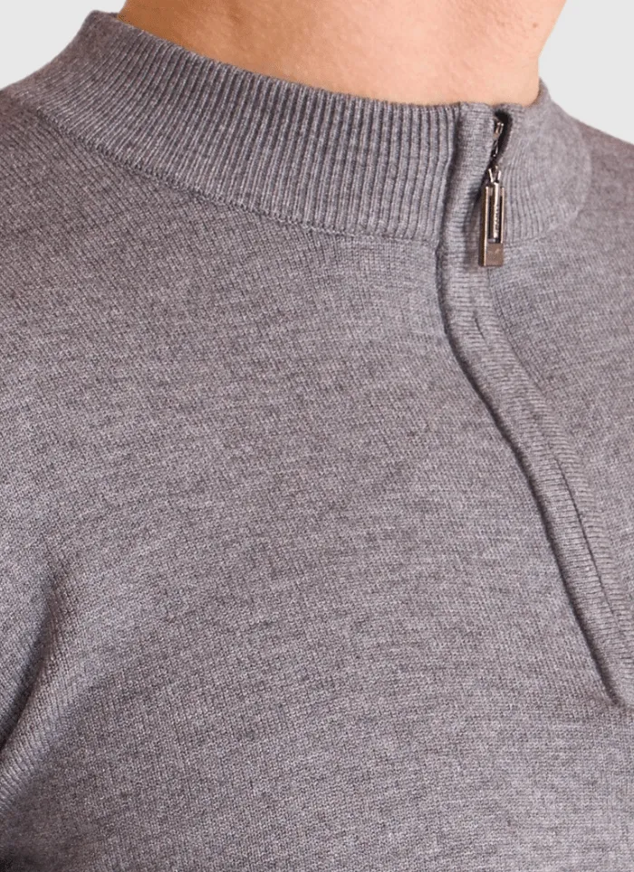 Cashmere Quarter-Zip Sweater