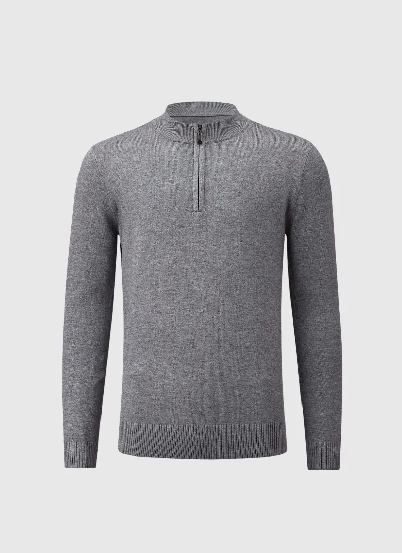 Cashmere Quarter-Zip Sweater