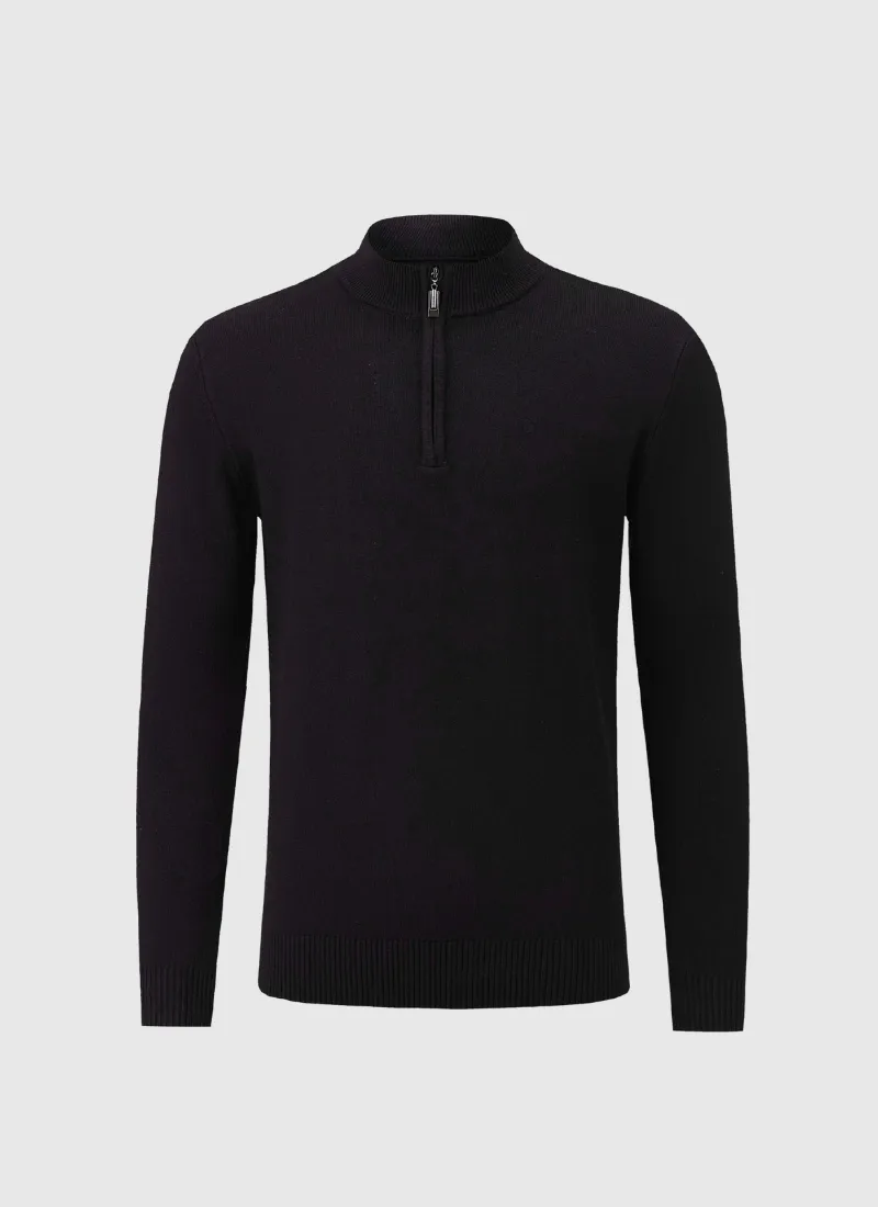 Cashmere Quarter-Zip Sweater