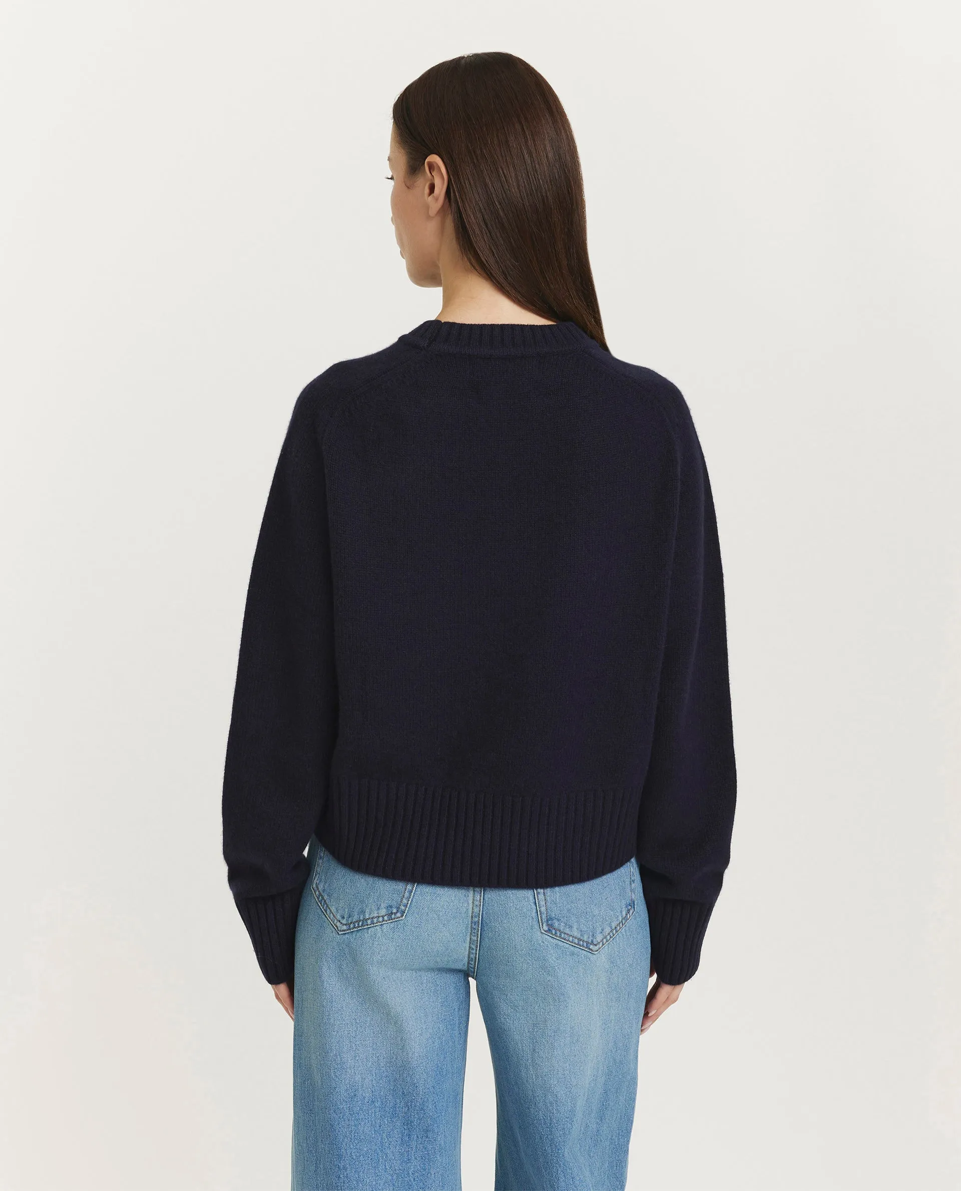 Cashmere sweater - Donkerblauw