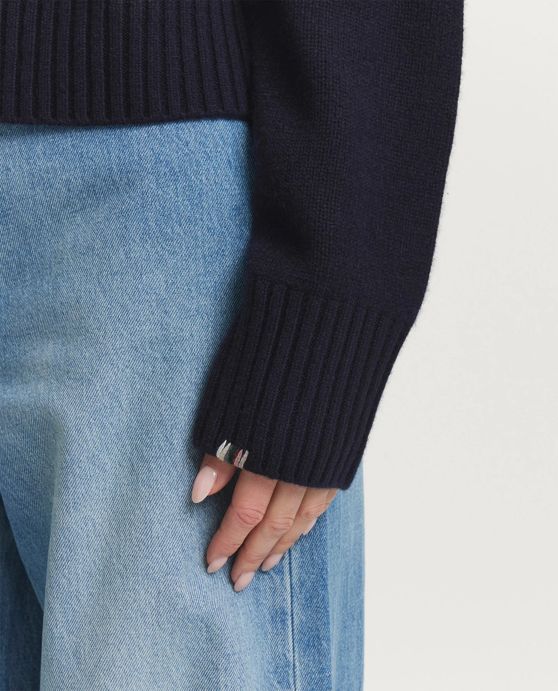 Cashmere sweater - Donkerblauw