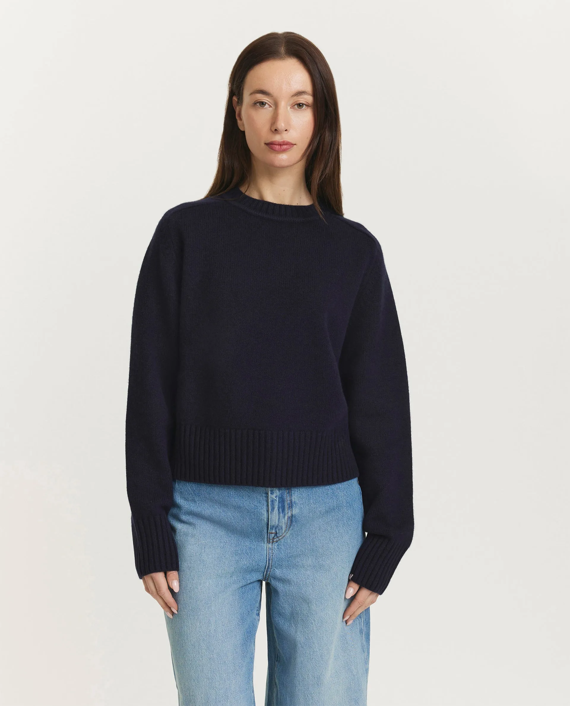 Cashmere sweater - Donkerblauw