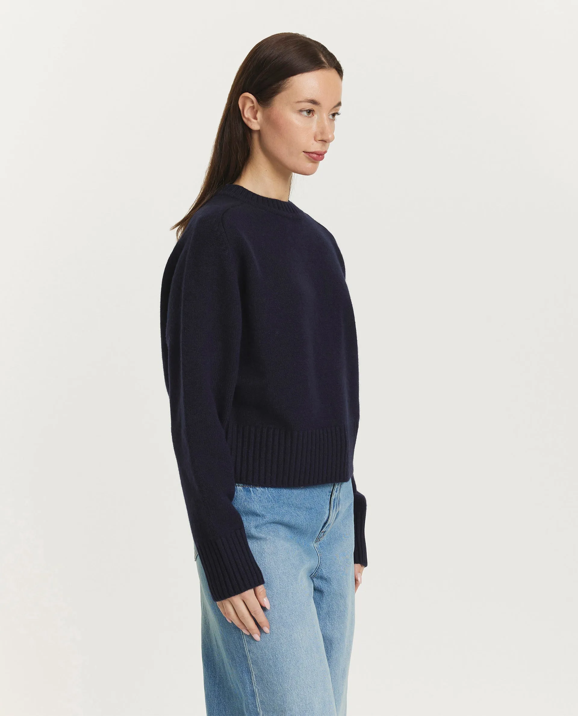 Cashmere sweater - Donkerblauw