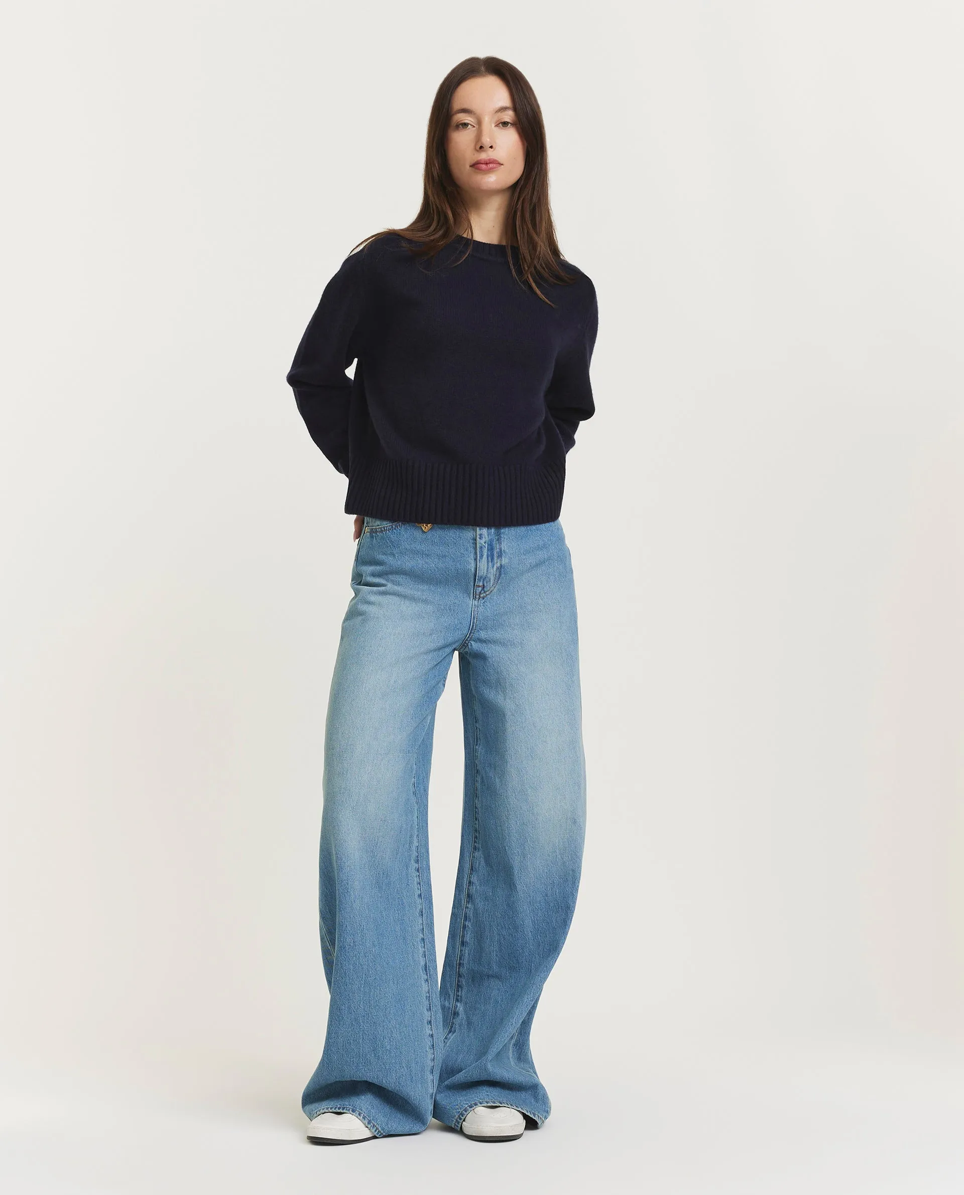 Cashmere sweater - Donkerblauw