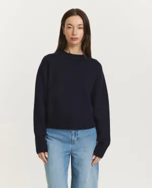 Cashmere sweater - Donkerblauw