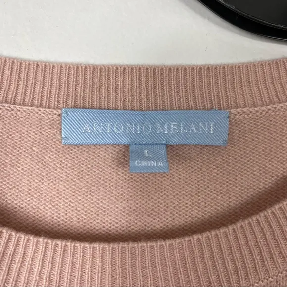Cashmere sweater in vintage rose Antonio Melani