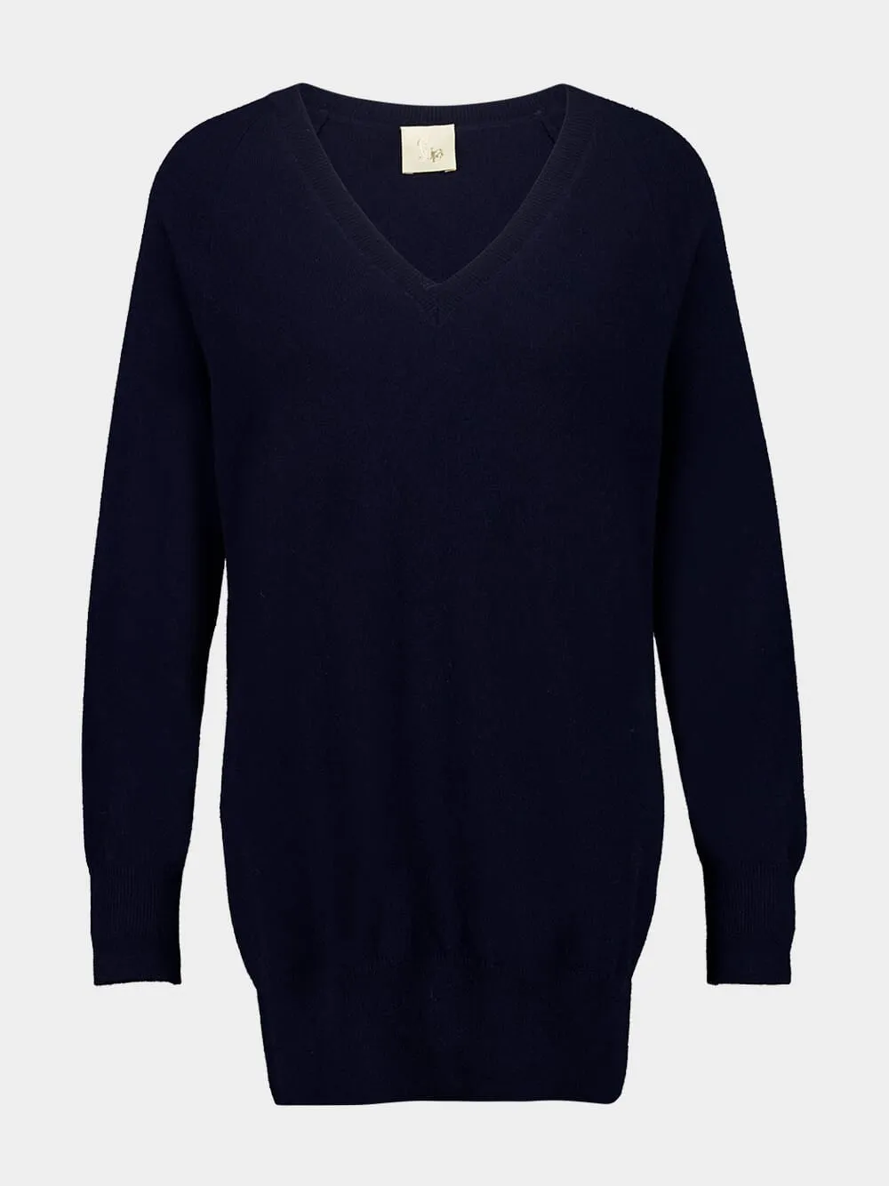 Cashmere V-Neck Long Sweater