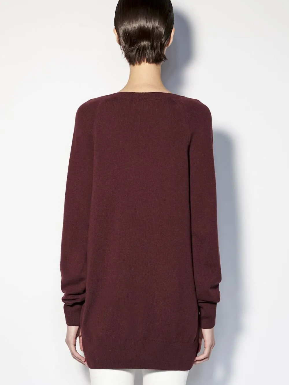 Cashmere V-Neck Long Sweater