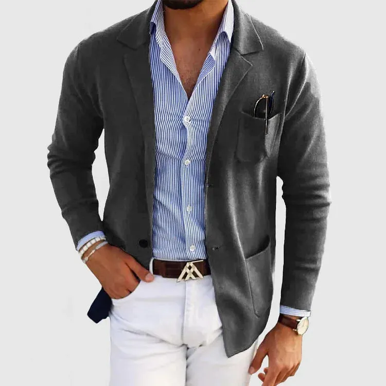 Caverni | Mens Lightweight Casual Blazer Jacket Smart Summer Layer to Wear with Jeans