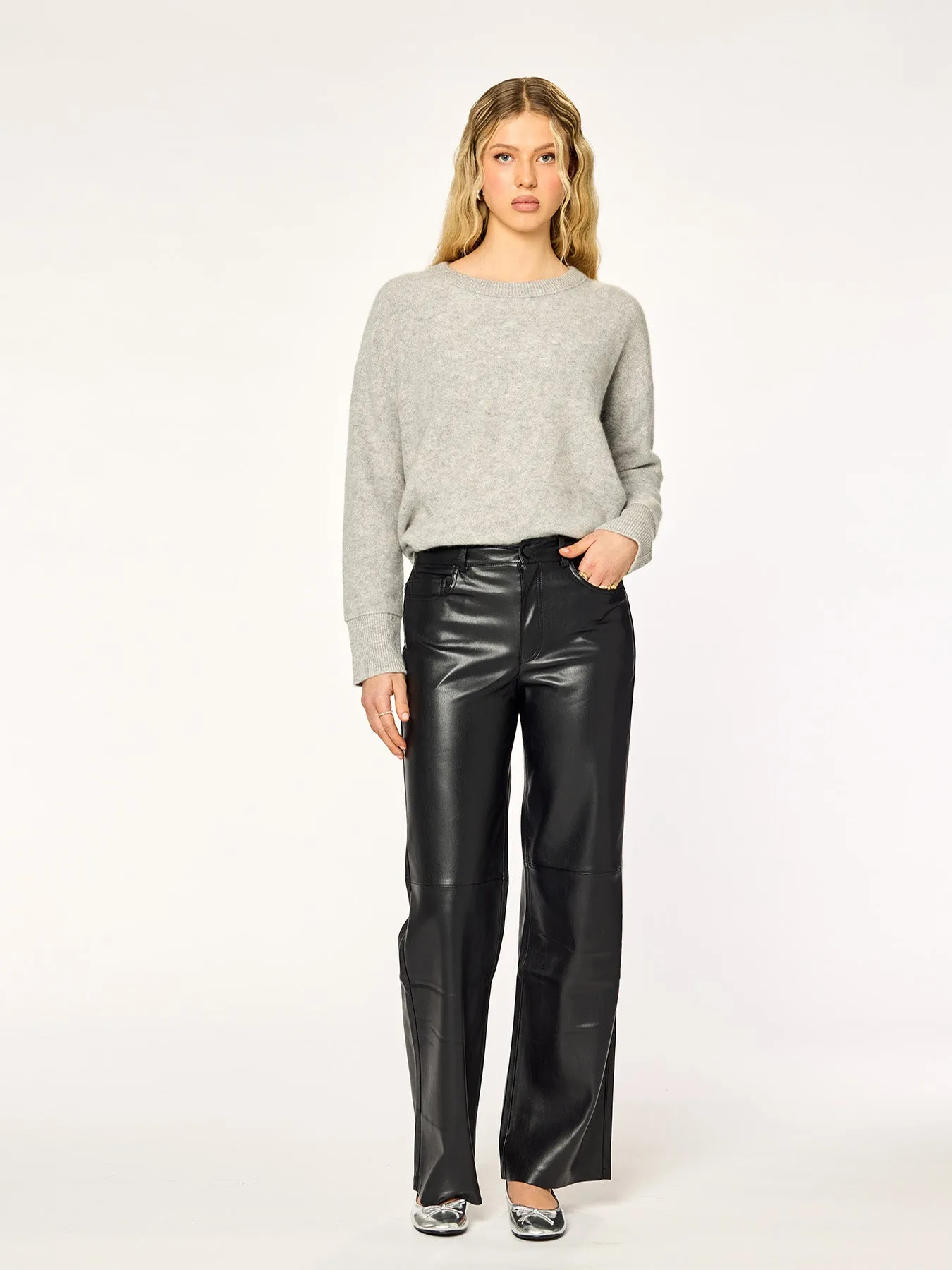 CELESTE - Cashmere Sweater • Light Grey