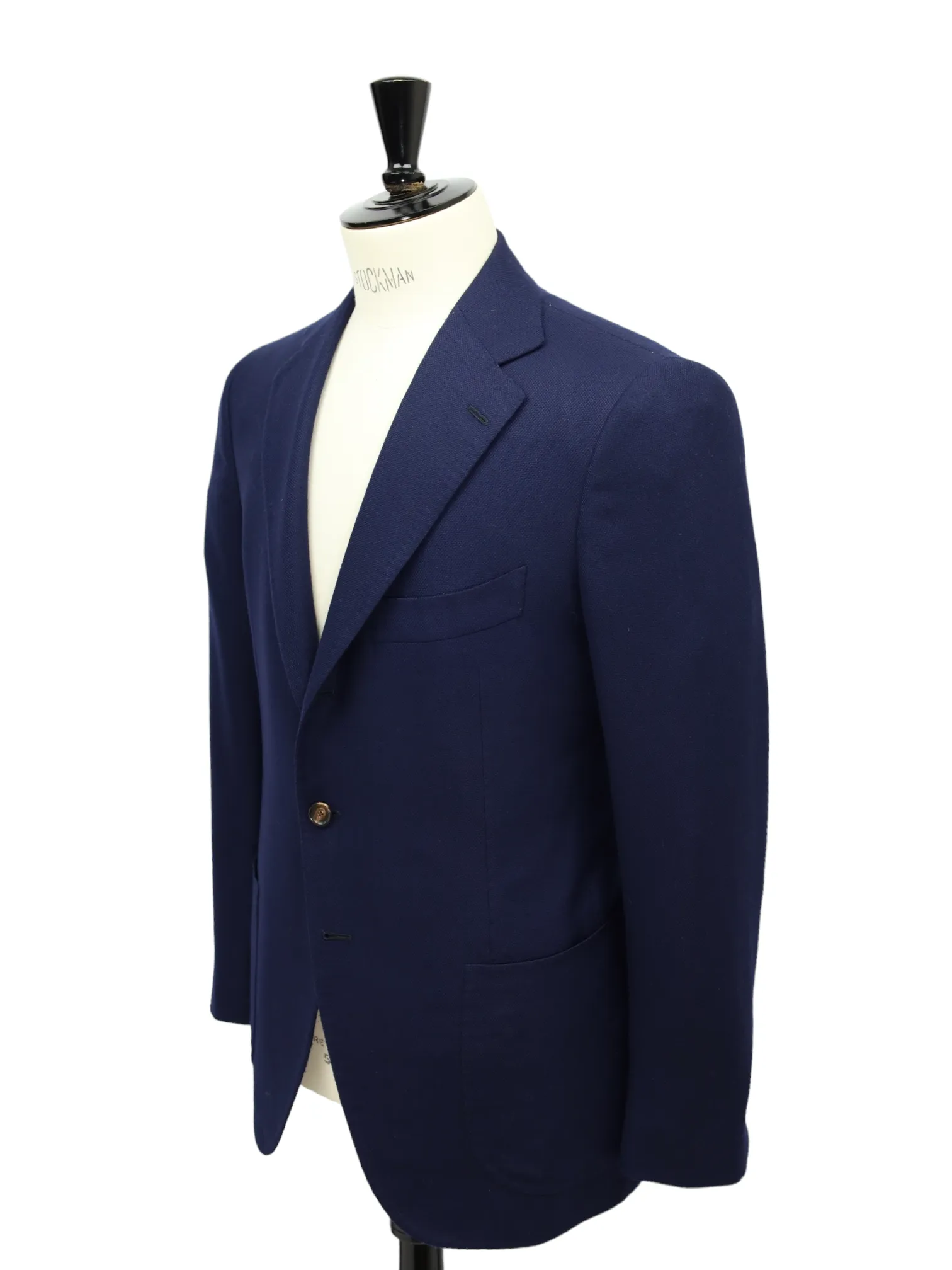 Cesare Attolini Navy Micro-Structure Blazer