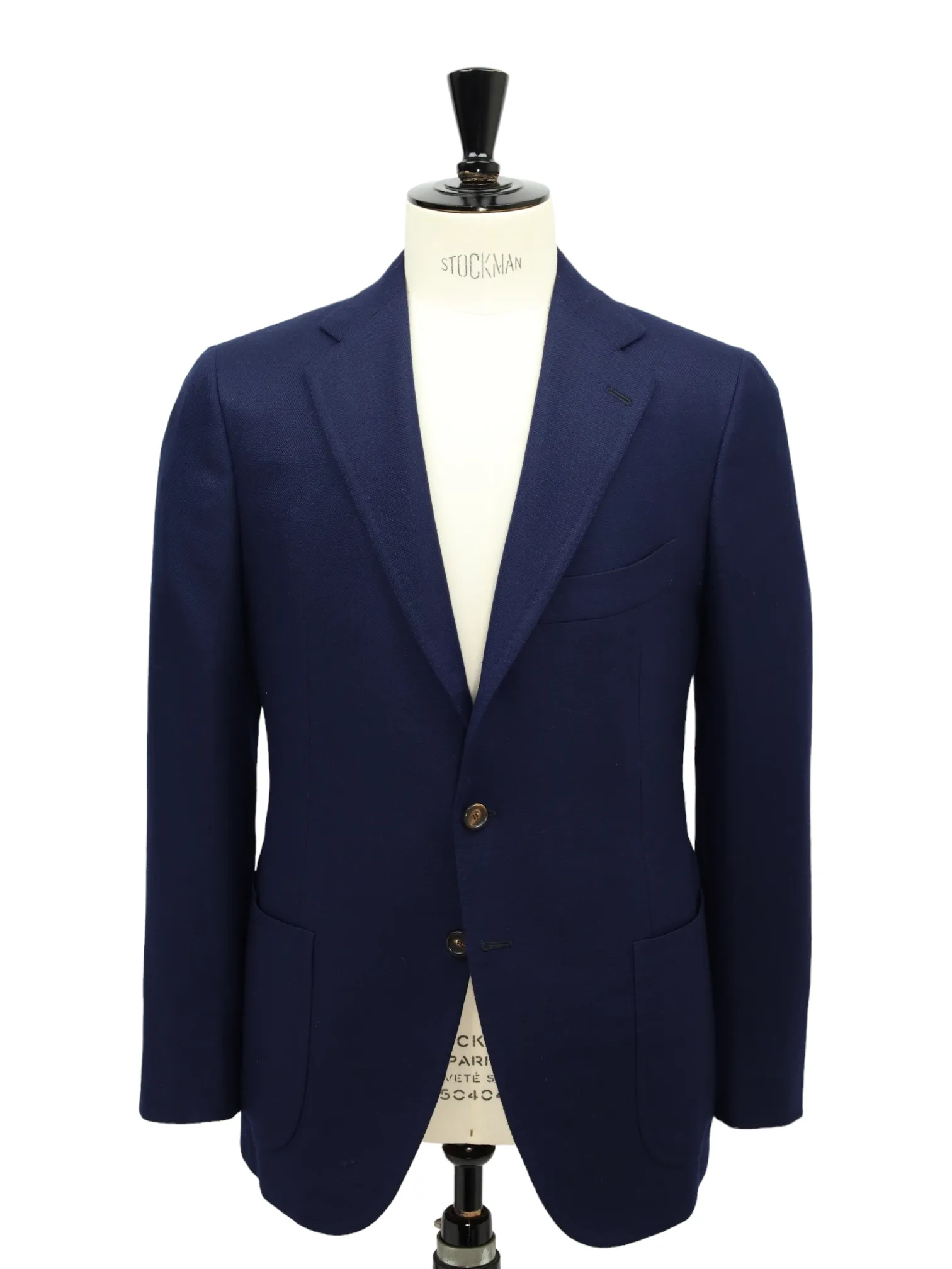 Cesare Attolini Navy Micro-Structure Blazer