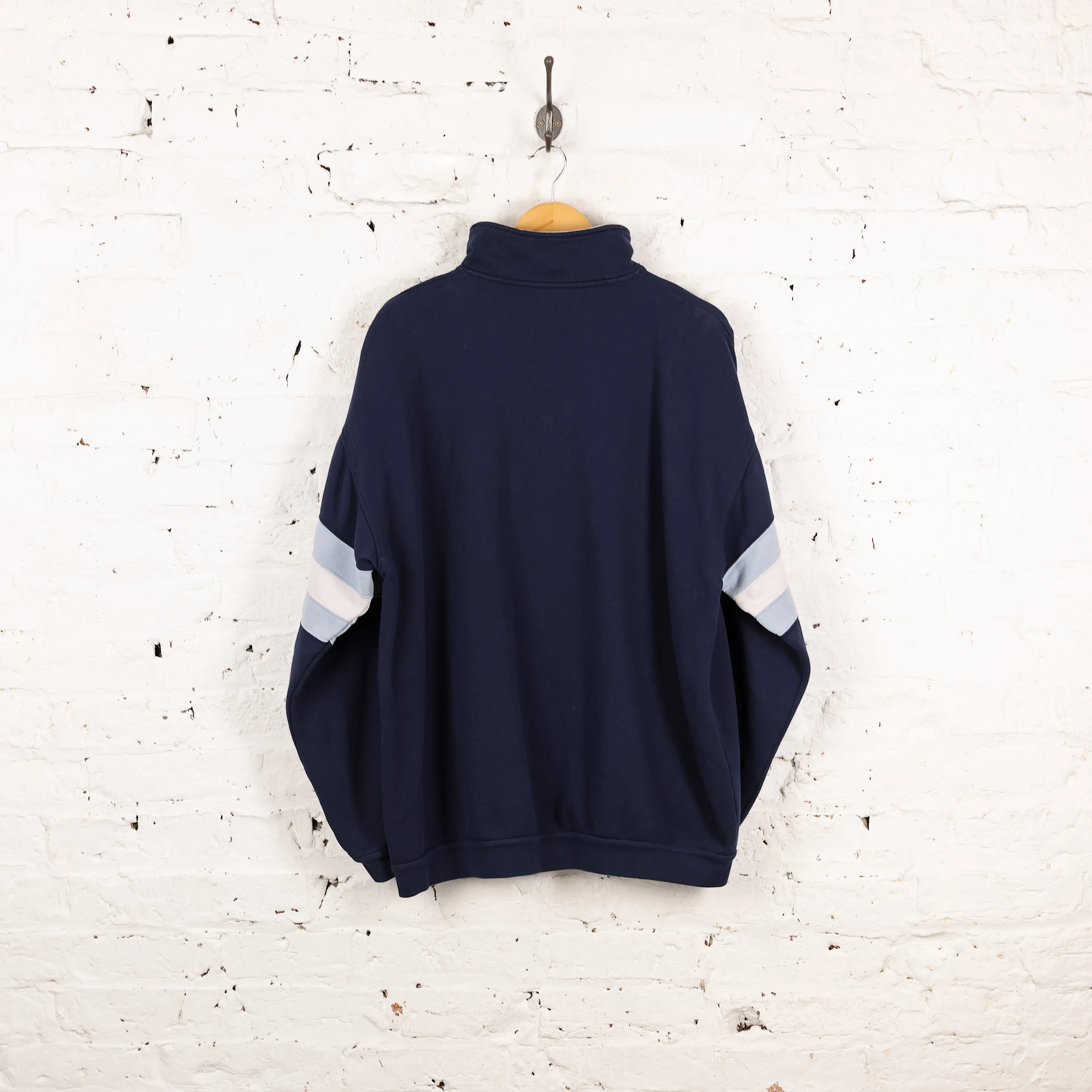 Champion 90s 1/4 Zip Sweatshirt - Blue - L