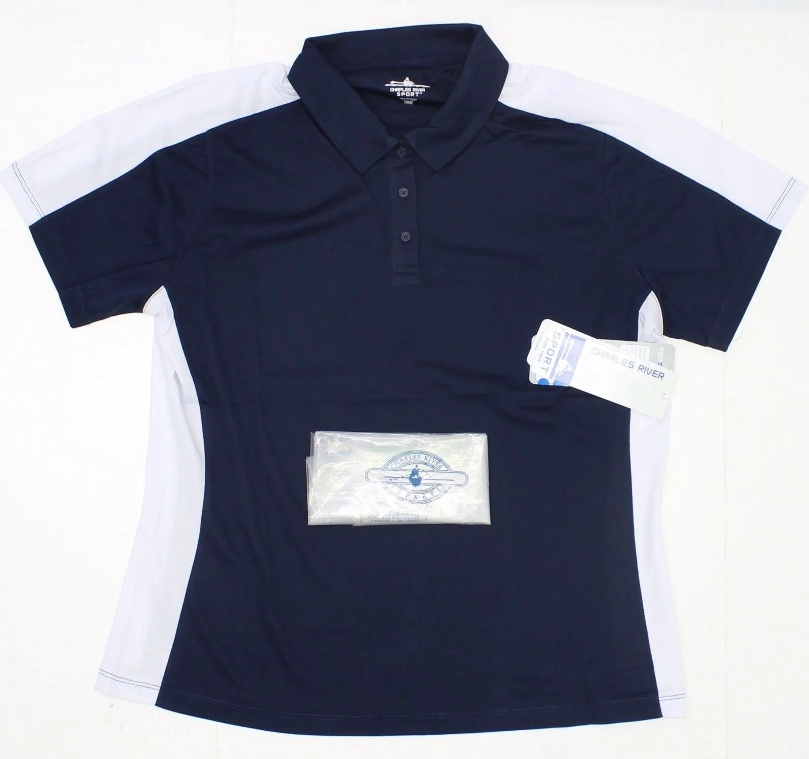 Charles River Apparel Women's Colorblock Micropique Performance Polo Shirt