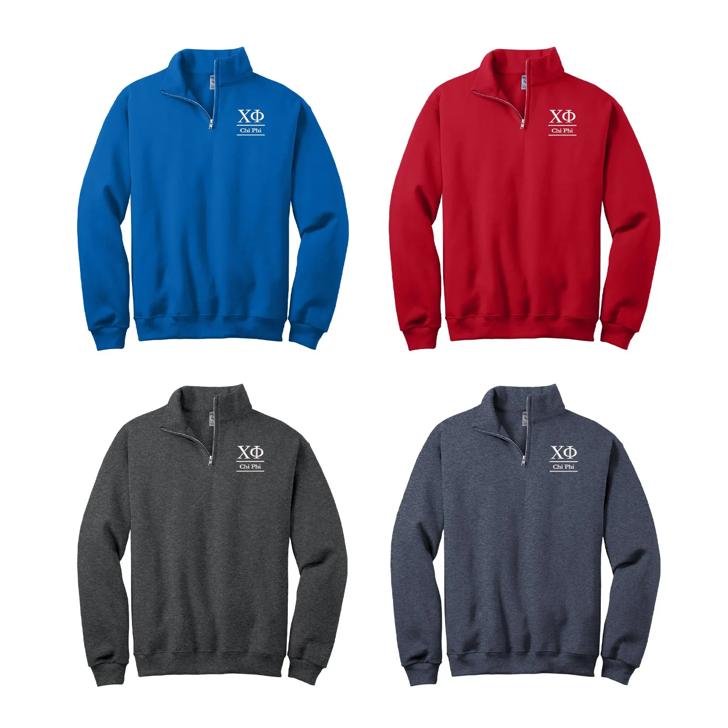 Chi Phi Quarter Zip Sweatshirt