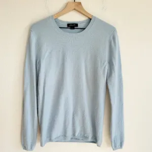 Christopher Fischer Sweater Blue Cashmere Blend Pullover Classic Preppy