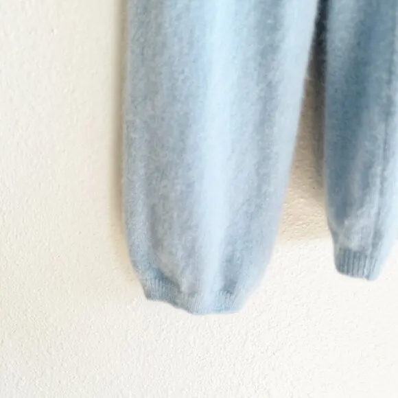 Christopher Fischer Sweater Blue Cashmere Blend Pullover Classic Preppy