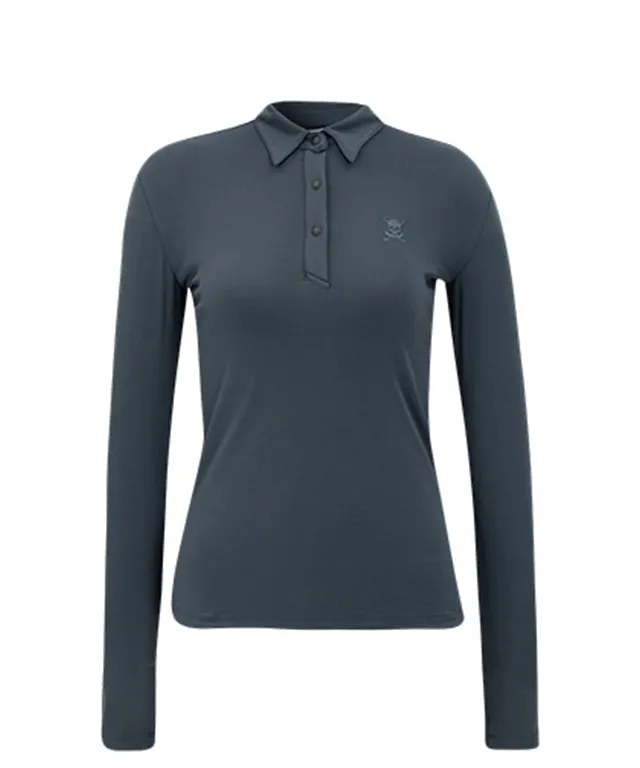CHUCUCHU Item Polo Tee - Charcoal