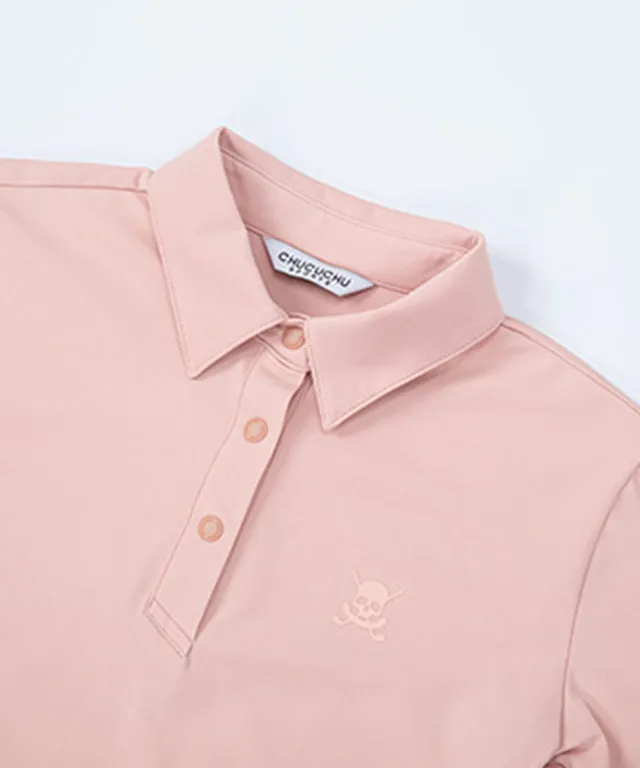 CHUCUCHU Item Polo Tee - Pink
