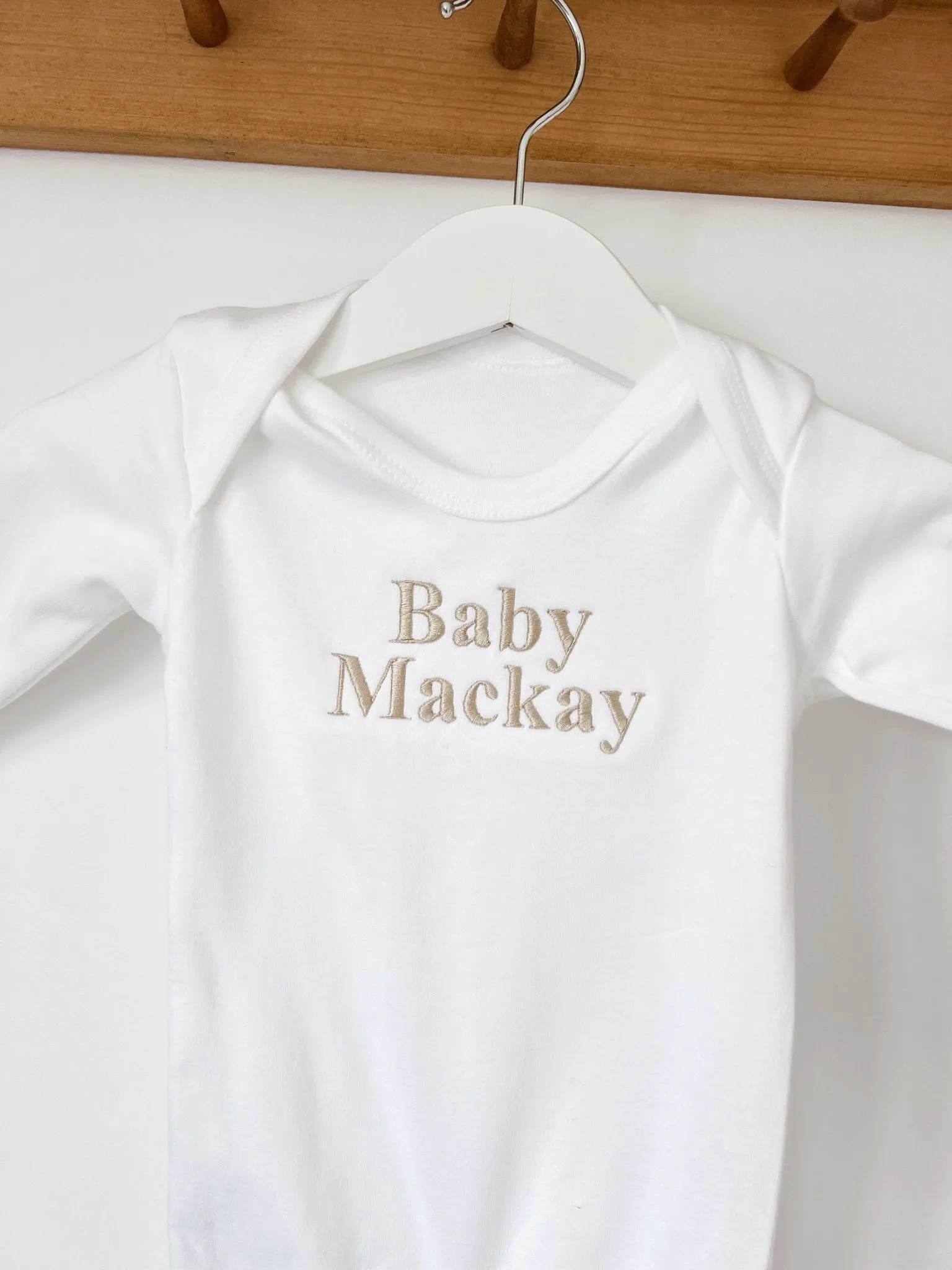 Classic Baby Name Vest/ Sleepsuit