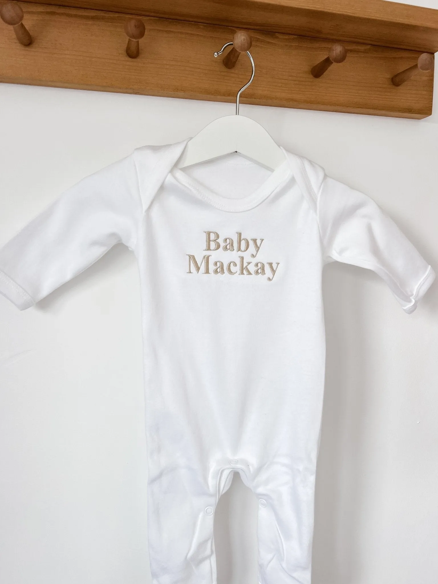 Classic Baby Name Vest/ Sleepsuit