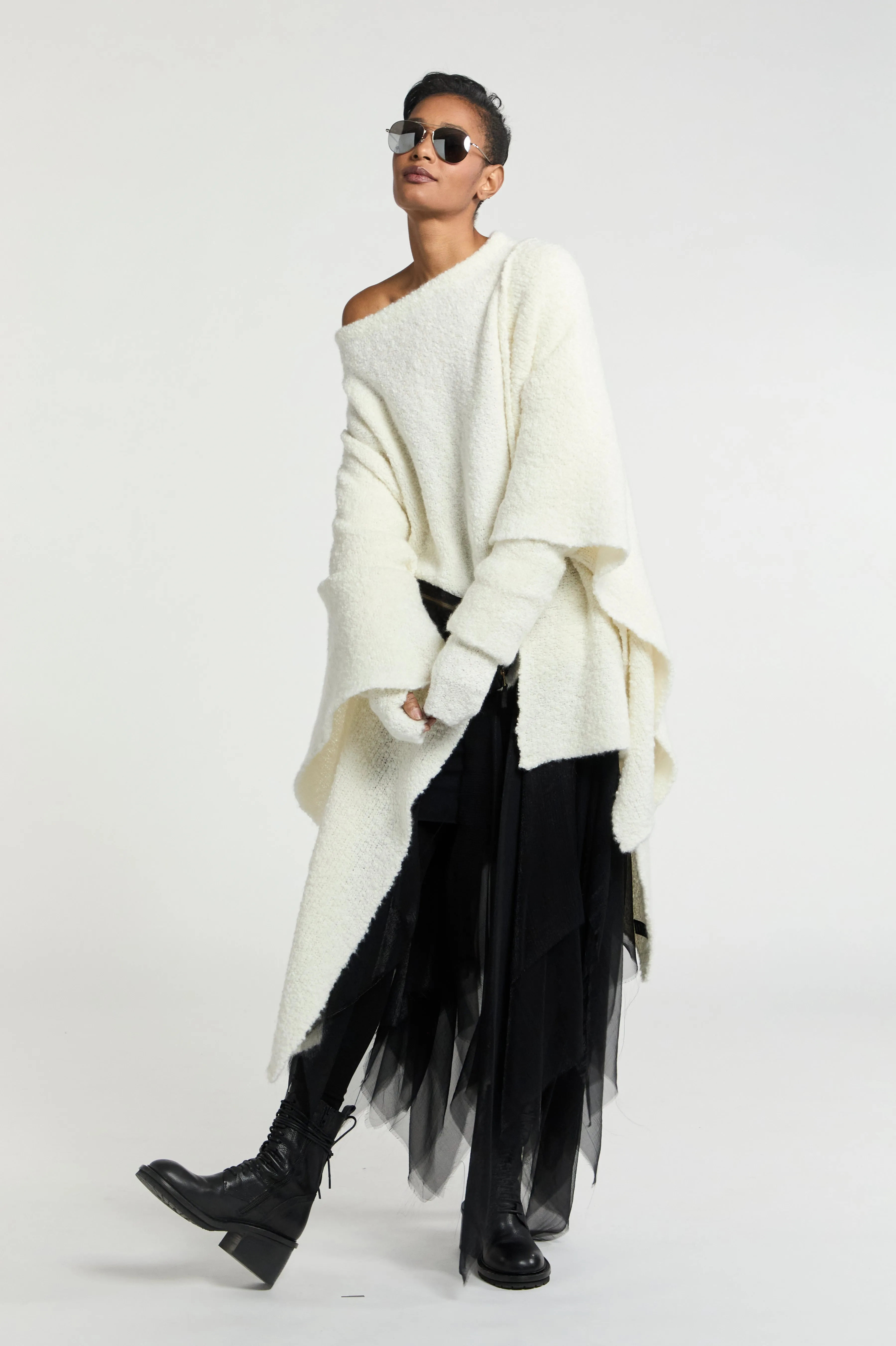 Cloud Cashmere T Shaped Sweater