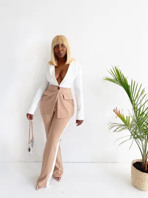 Colorblock Pant Suit