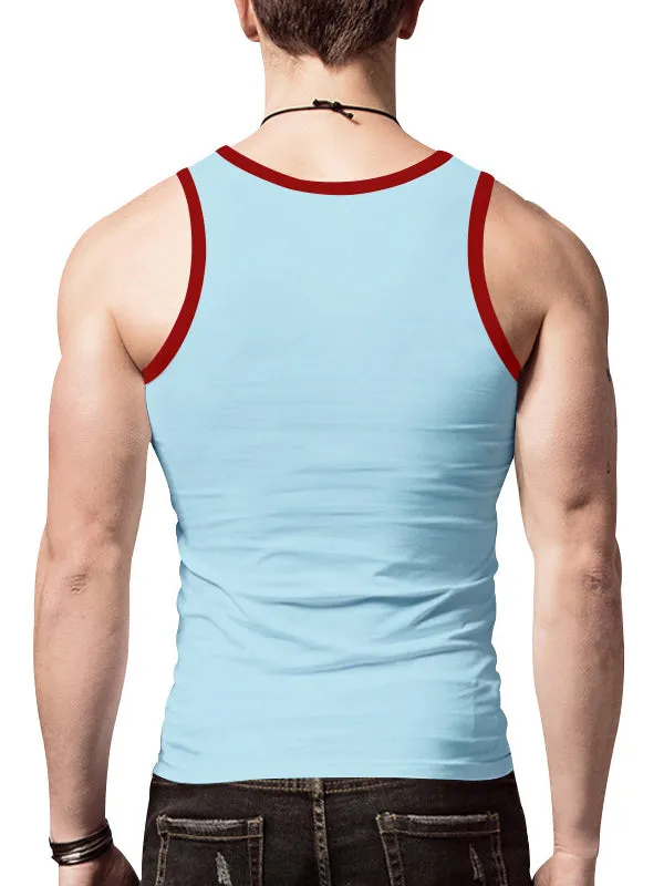 Colorblocked Crewneck Casual Sports Vest