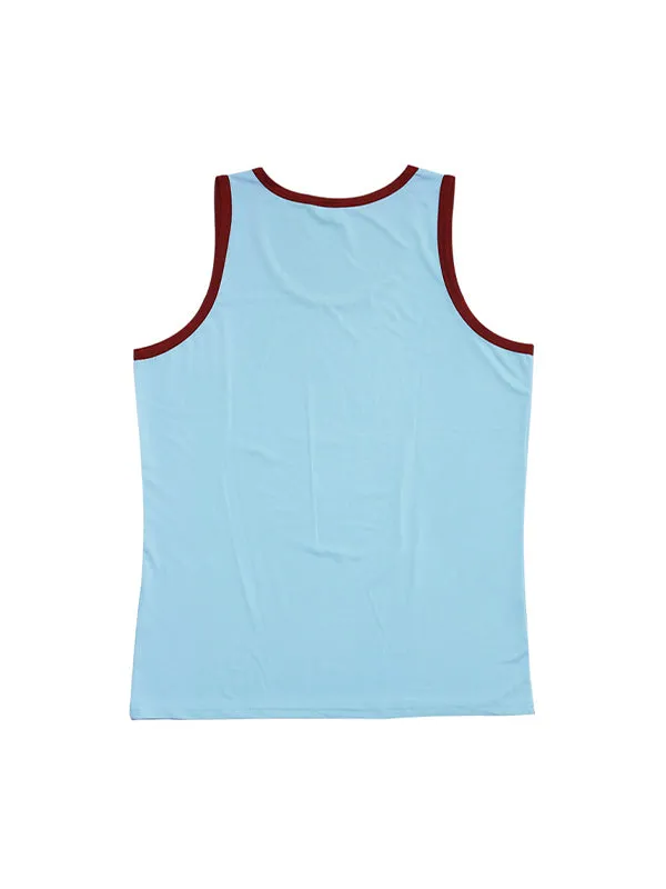 Colorblocked Crewneck Casual Sports Vest