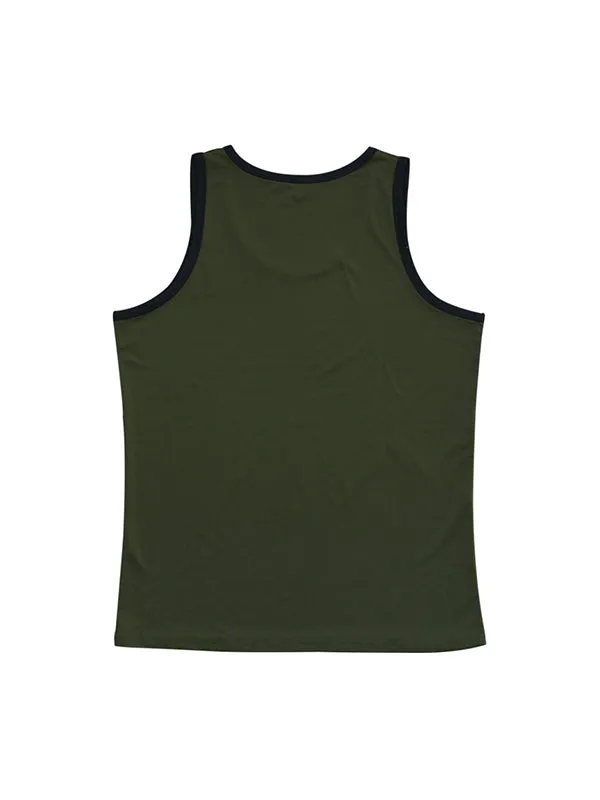 Colorblocked Crewneck Casual Sports Vest