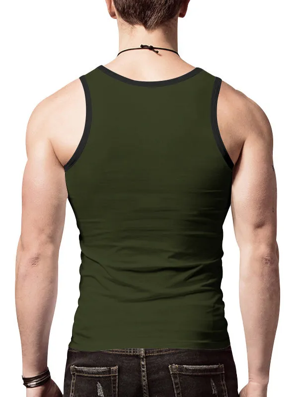 Colorblocked Crewneck Casual Sports Vest