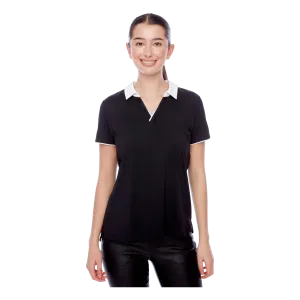 Contrast Color Short Sleeve V-Neck Velocity Polo