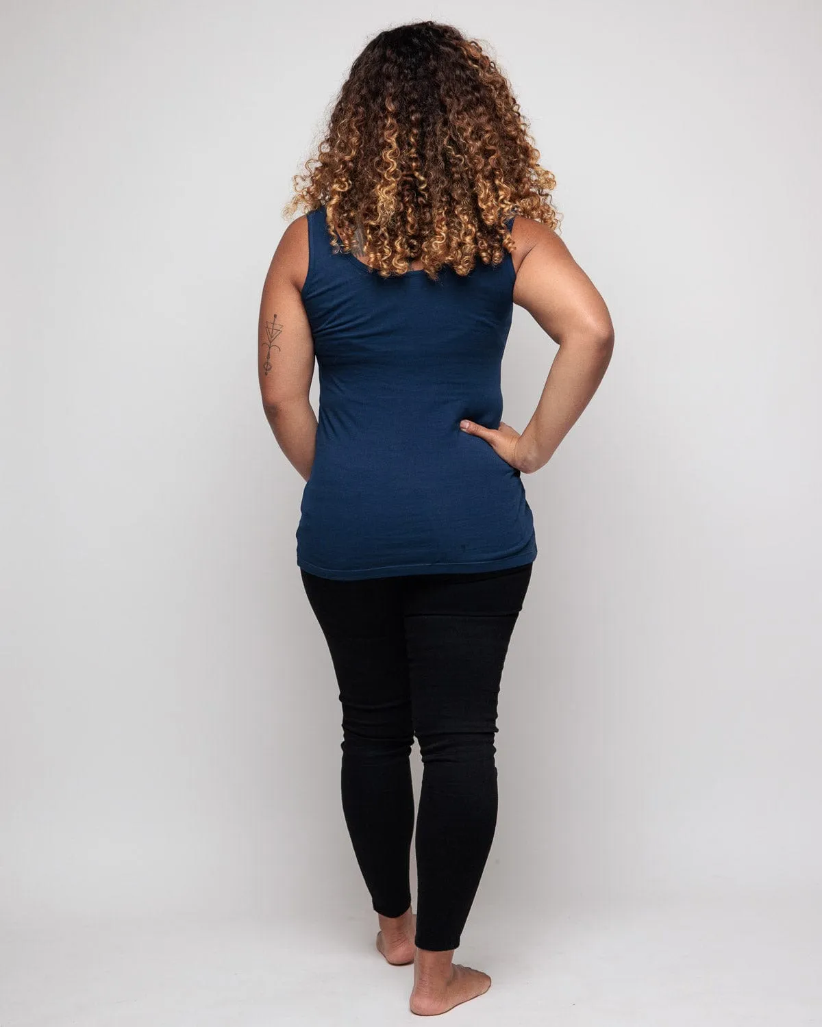 Cotton Vest | Navy