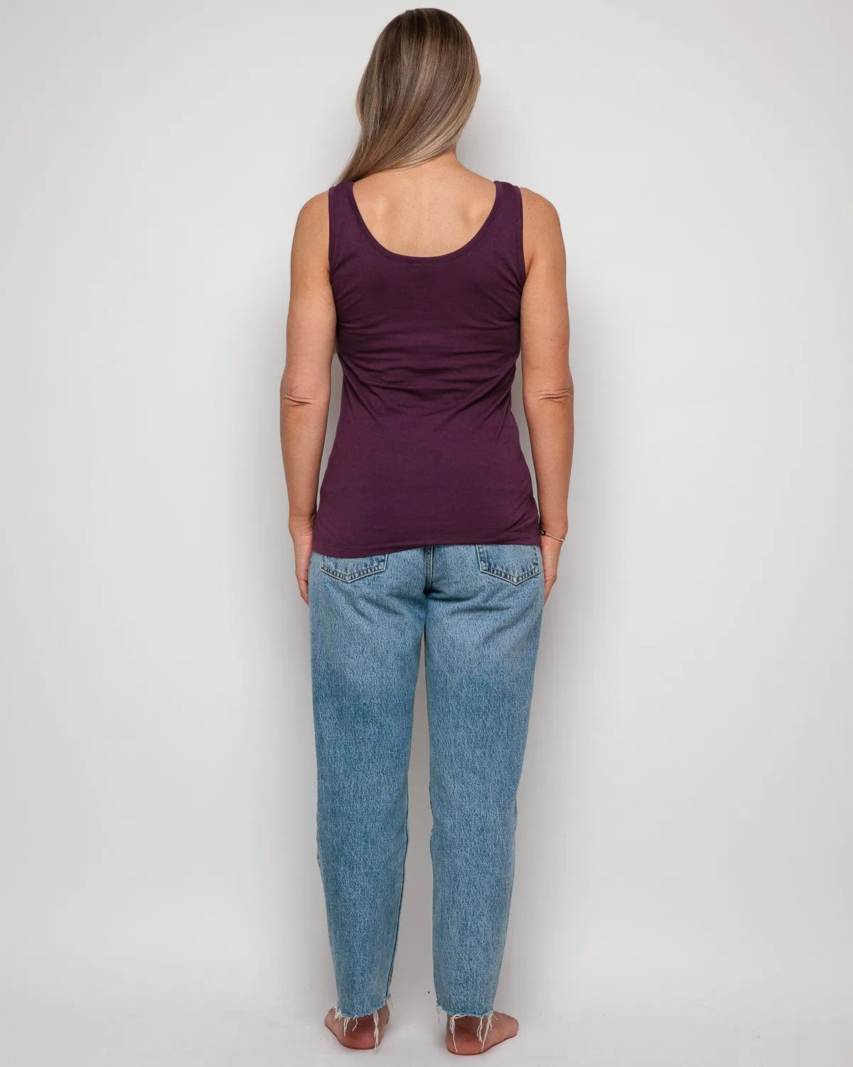 Cotton Vest | Plum