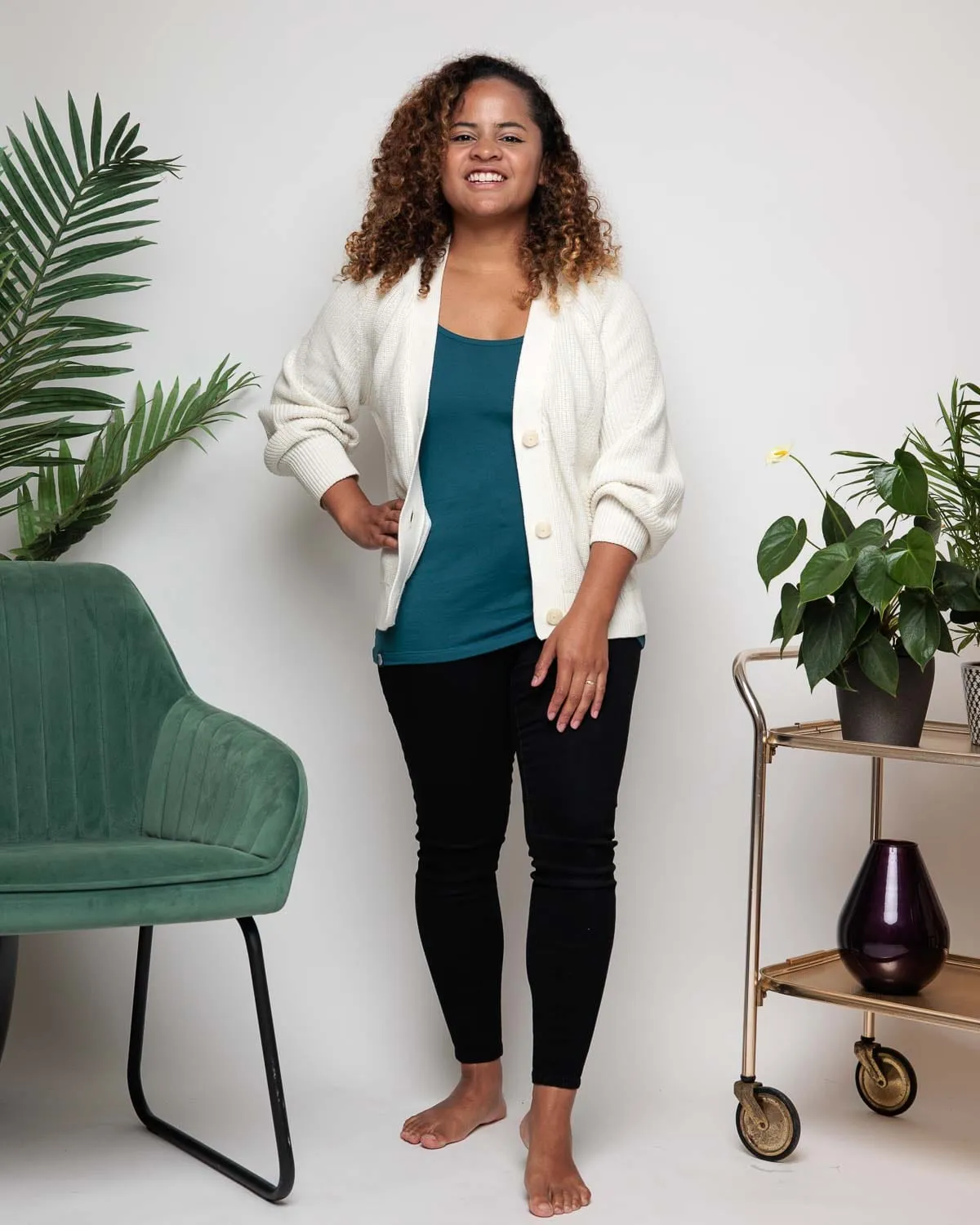 Cotton Vest | Teal