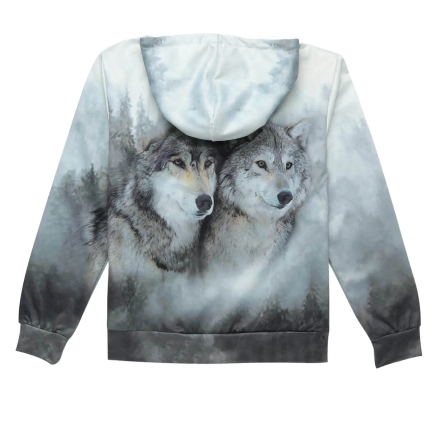 Couple Wolf Zip Up Hoodie