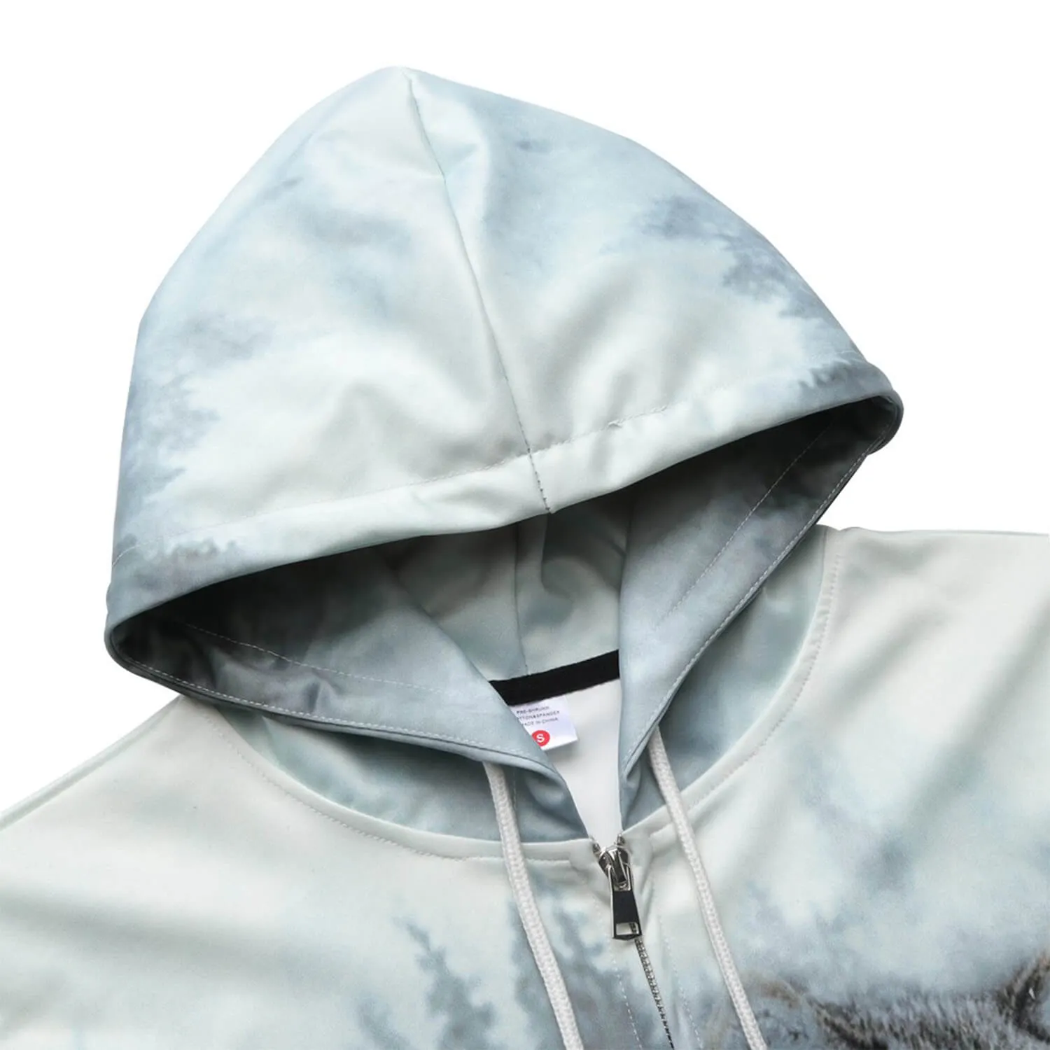 Couple Wolf Zip Up Hoodie