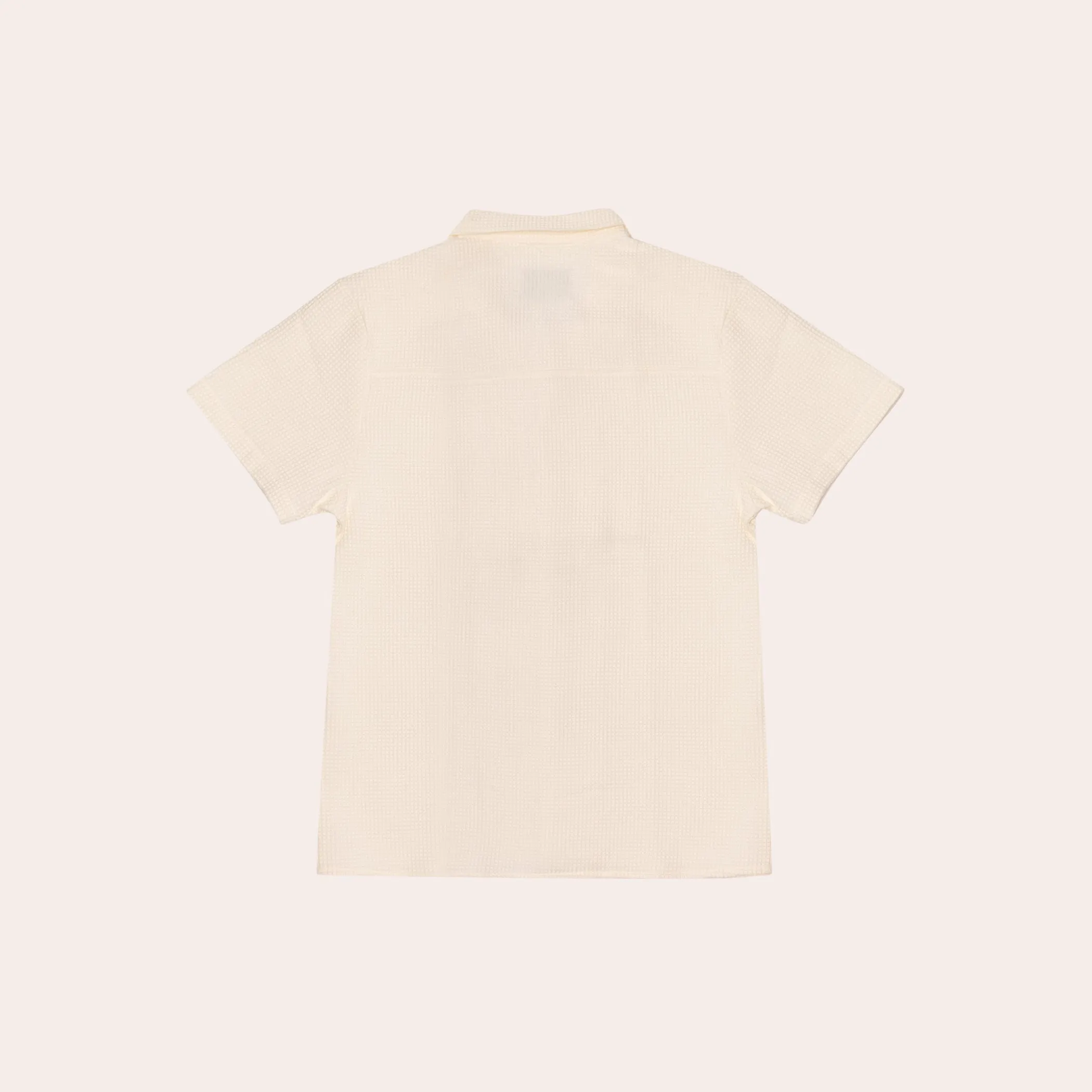 Cream Waffle Polo
