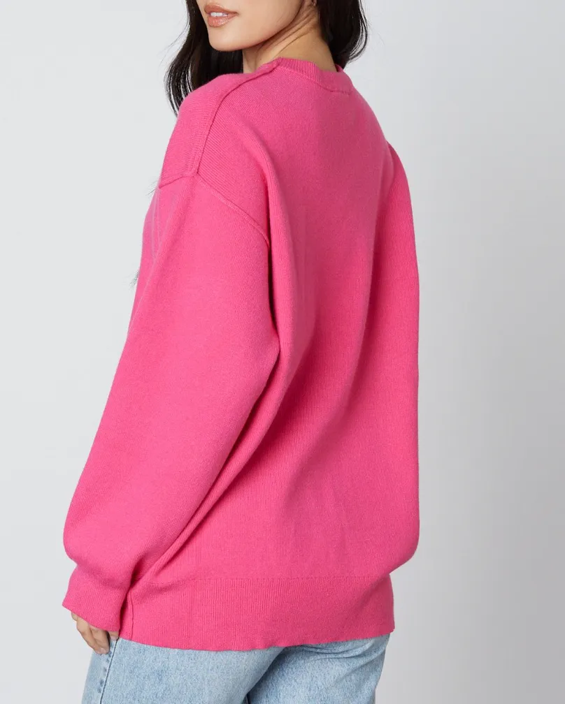 Crewneck Long Pullover Sweater