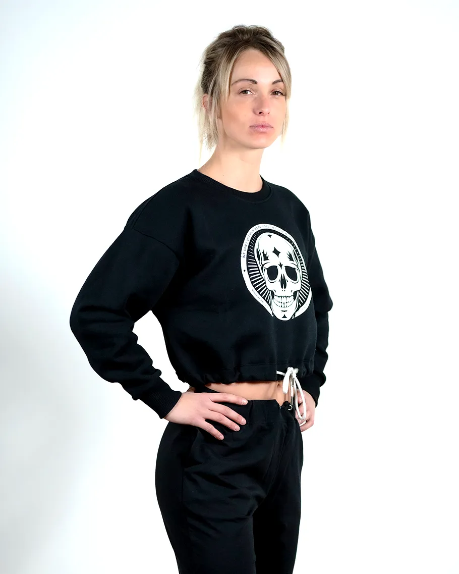 Crop Sweat-shirt - NS Fame Skull