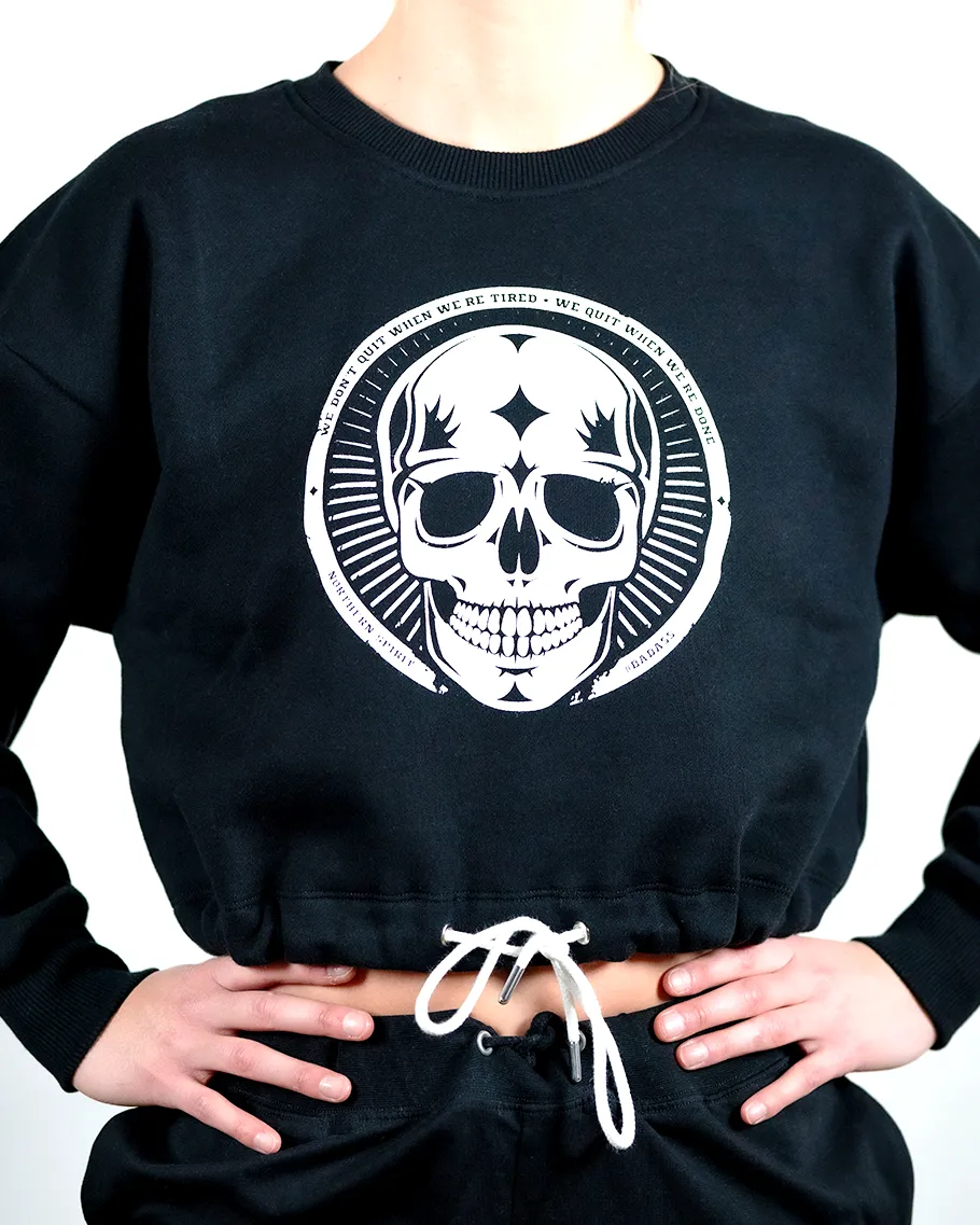 Crop Sweat-shirt - NS Fame Skull
